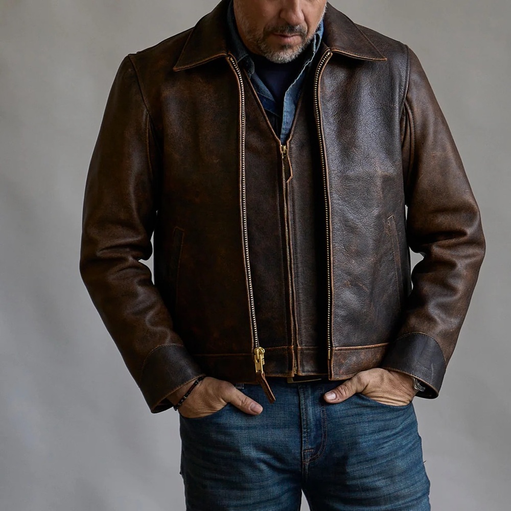 Coronado Vintage Indiana Bomber Jacket and Vest Set